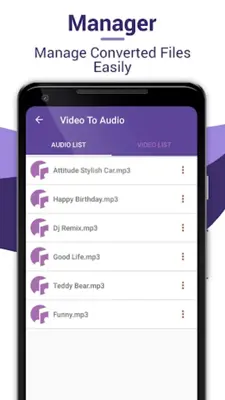 Video to Mp3 cutter- video converter android App screenshot 0